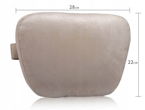 Poduszka Samochodowa Pod Szyję Głowę Kark Podróżna Zagłówek Zamszowa 2szt na Arena.pl