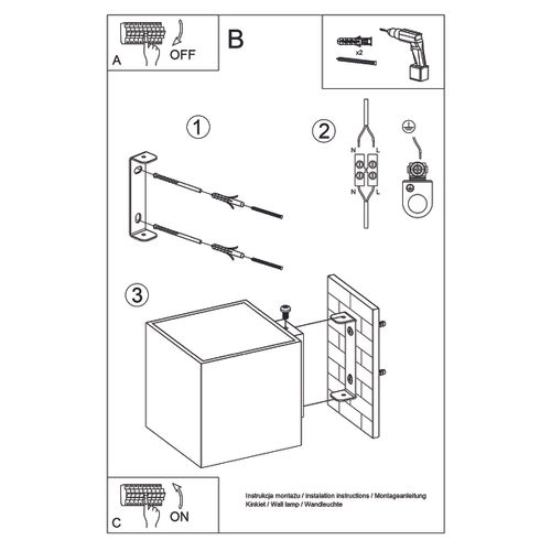 Kinkiet QUAD 1 złoty na Arena.pl