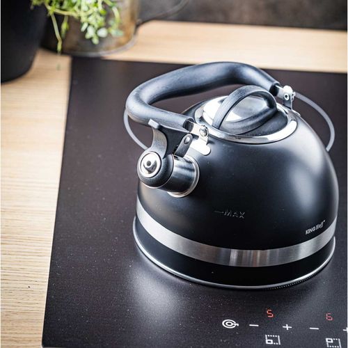 czajnik 1,8l z gwizdkiem kinghoff kh-1858 czarny na Arena.pl