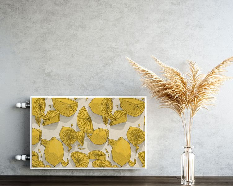Osłona MAGNETYCZNA Na Grzejnik Wzór Cytryn Owoce Cytrusy 120cm x 60cm zdjęcie 5