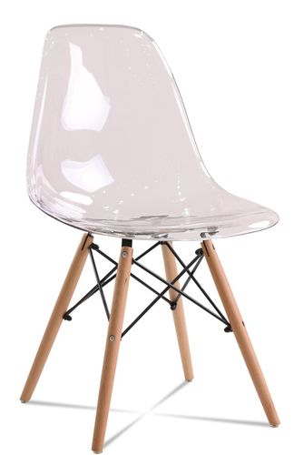 Krzesło amy transparent/buk na Arena.pl