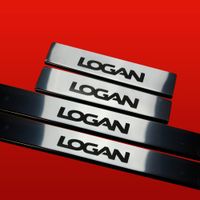 Listwa progowa DACIA LOGAN MK2 Stal nierdzewna 304 połysk 4szt