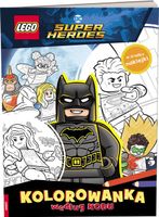 KSIĄŻECZKA Z NAKLEJKAMI LEGO DC COMICS SUPER HEROES