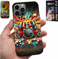 ETUI DO IPHONE 13 PRO - ROCK PERKUSJA BĘBNY ROCK & ROLL + FOLIA