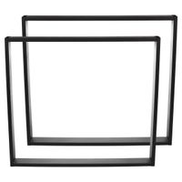 SIMPLE-6x2 Nogi do stołu 60x72cm metalowe czarne x2 szt.