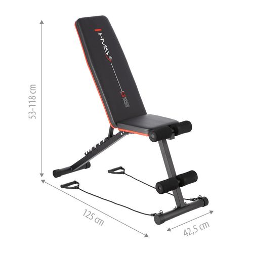 Składana ławka treningowa pod sztangę LS1203 HMS na Arena.pl