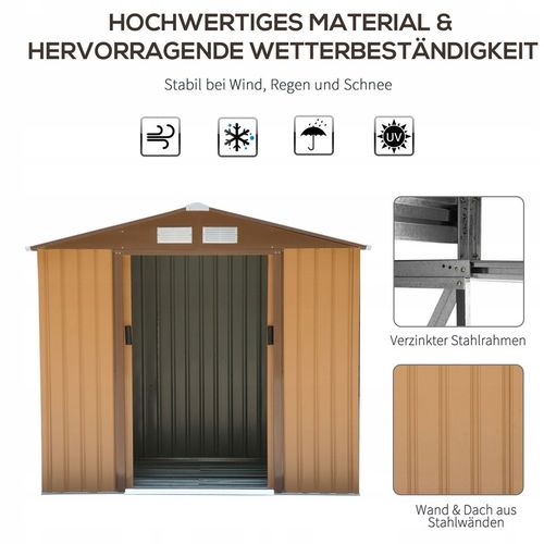 Domek narzędziowy z ramą podłogową, stalowy na Arena.pl