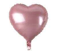 balon foliowy serce, jasnoróżowe, 45 cm    hs-s18jr