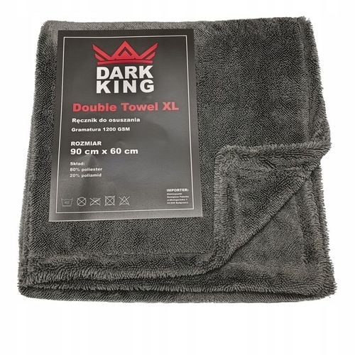 Ręcznik do osuszania auta samochodu Dark King Double Towel XL duży 1200gsm na Arena.pl