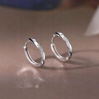 KOLCZYKI Srebrne PRÓBA 925 KOŁA Z Cyrkoniami SREBRO KÓŁKA Damskie