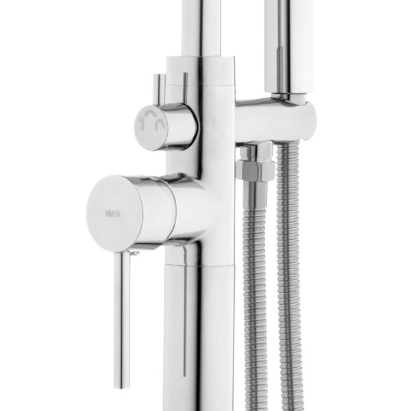 Bateria wannowo prysznicowa wolnostojąca chrom - Yoka zdjęcie 3