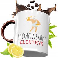 Kubek Bordowy Dla Elektryka Na Urodziny Prezent Z Nadrukiem Ze Zdjęciem