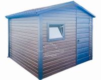 Domek Ogrodowy 3x3m Okno Antracyt Rynny Blachodachówka Dwuspadowy ID648