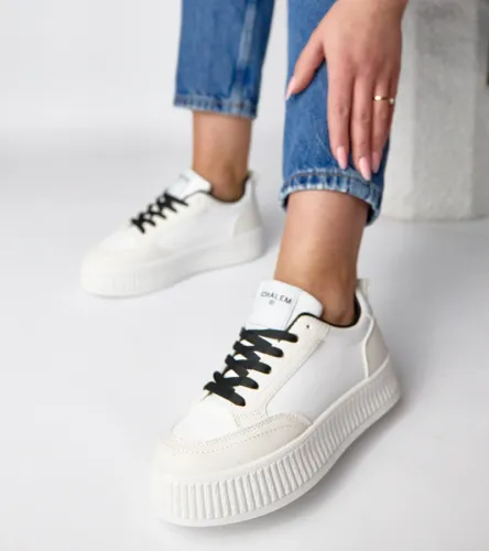 Biało-Czarne sneakersy na platformie Solange 41 na Arena.pl