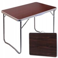 STOLIK TURYSTYCZNY SKŁADANY STÓŁ OGRODOWY UCHWYT DO PRZENOSZENIA WALIZKA