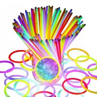 Pałeczki fluorescencyjne dla dzieci 50 szt. opaski na imprezę