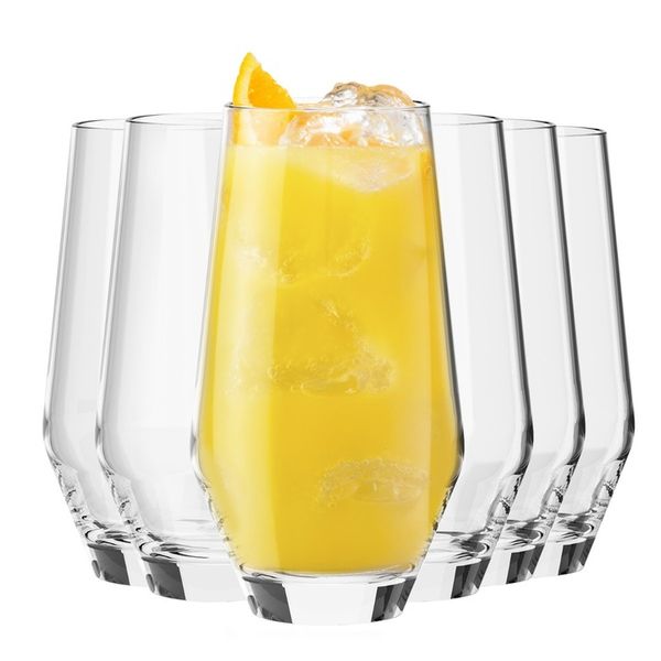 Wysokie szklanki Ray KROSNO 6x 450ml do napojów zdjęcie 2