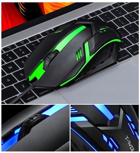 GAMINGOWA KLAWIATURA MYSZ-KA PODŚWIETLANA LED RGB na Arena.pl