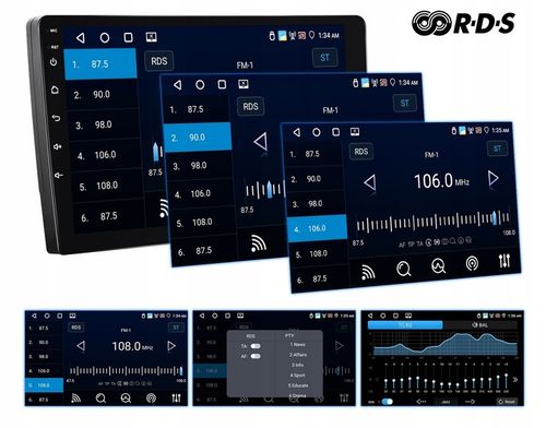 RADIO SAMOCHODOWE 2 DIN ANDROID AUTO CARPLAY 4GB/64GB ANDROID 13 RDS DSP 9" na Arena.pl