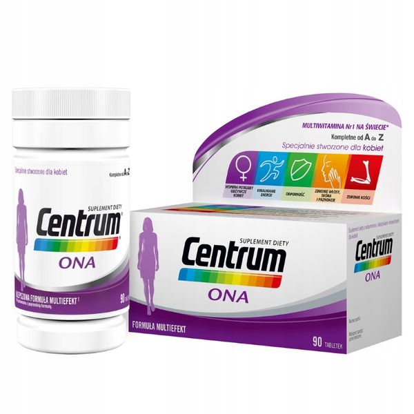 Centrum Suplement Diety dla Kobiet 90 Tabletek zdjęcie 3