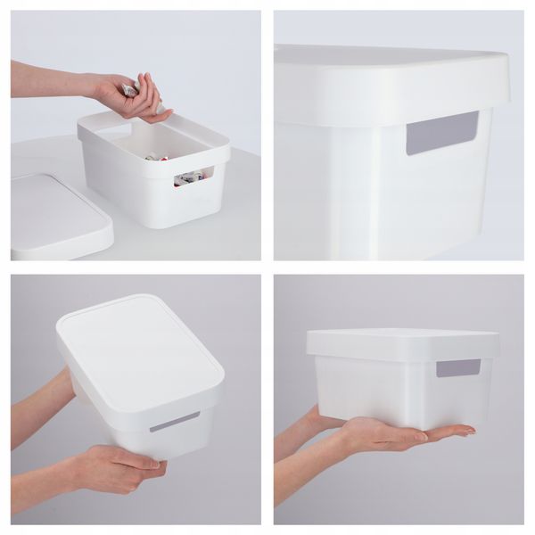 Curver Pojemnik Pudełko Z Pokrywką 4,5 L Biały zdjęcie 5