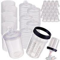 kubki lakiernicze pps zbiornik 50x 800ml 190µm do mieszania lakieru zestaw