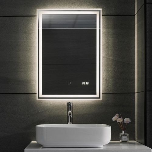 Aquamarin Lustro łazienkowe z oświetleniem LED 18 W, 50x70cm na Arena.pl