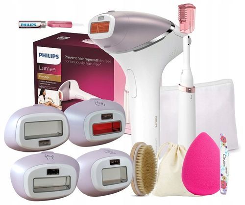 ZESTAW DEPILATOR LASEROWY PHILIPS LUMEA PRESTIGE Z 4 NASADKAMI + POKROWIEC na Arena.pl