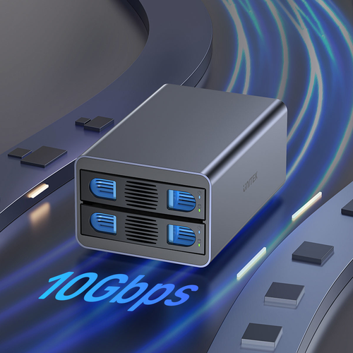 Unitek Obudowa RAID do dysku SATA 2.5''/3.5'' 4 tryby 40TB USB C 10Gb/s na Arena.pl