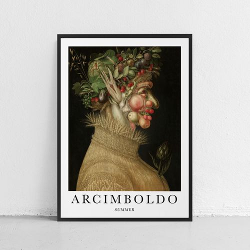 Plakat w ramce giuseppe arcimboldo lato 50x70 cm w czarnej ramie na Arena.pl