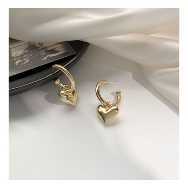 Kolczyki Sztyfty Serca Wiszące K1523 zdjęcie 3