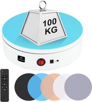 Obrotowa elektryczna platforma ekspozycyjna BAOSHISHAN, 100KG, 30cm, Biała