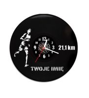Zegar ścienny z płyty winylowej 21km z imieniem-19.9
