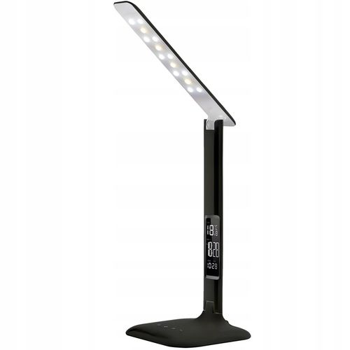 LAMPKA LED BIURKOWA SZKOLNA BIURKO WYŚWIETLACZ LCD ZEGAR DATA TEMPERATURA na Arena.pl