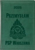 KALENDARZ A5 2026 dzienny KSIĄŻKOWY z grawerem DLA STRAŻAKA + IMIĘ PSP