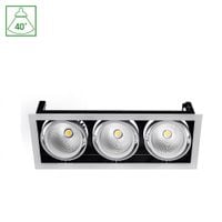 Oprawa Sufitowa Podtynkowa MODERN-DAY 3x1LED COB CITIZEN 40st 700mA 3x27W Barwa Ciepła DOWNLIGHT SpectrumLED SLI015010WW