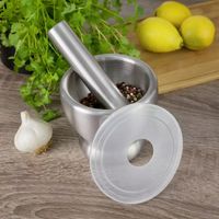 MOŹDZIERZ Ze STALI NIERDZEWNEJ z POKRYWKĄ UBIJAK