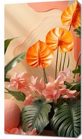 Obraz 50x90cm Pomarańczowy Raj