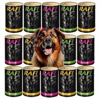 DOLINA NOTECI RAFI CLASSIC mokra karma PUSZKI DLA PSA mix smaków 14x1240G