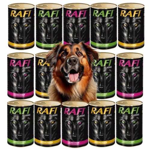 DOLINA NOTECI RAFI CLASSIC mokra karma PUSZKI DLA PSA mix smaków 14x1240G na Arena.pl