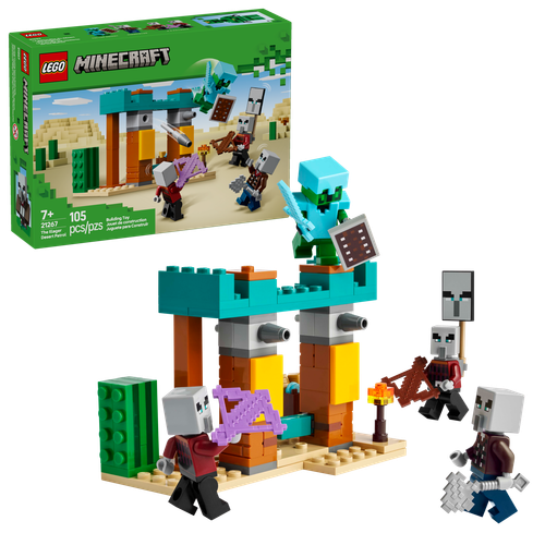 LEGO Minecraft Pustynny Patrol Złosadników 21267 - akcja dla dzieci +7 na Arena.pl