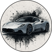 Opłatek na tort Samochód Auto Logo Maserati Urodziny 30 40  Personalizacja