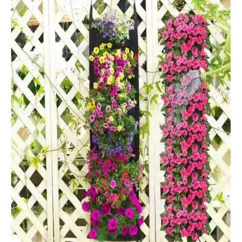 Pionowa torba 7 kieszeni do roślin wisząca filcowa sadzonek dekoracja na Arena.pl