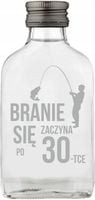 Buteleczka setka na 30 urodziny imprezę podziękowanie dla gości z grawerem