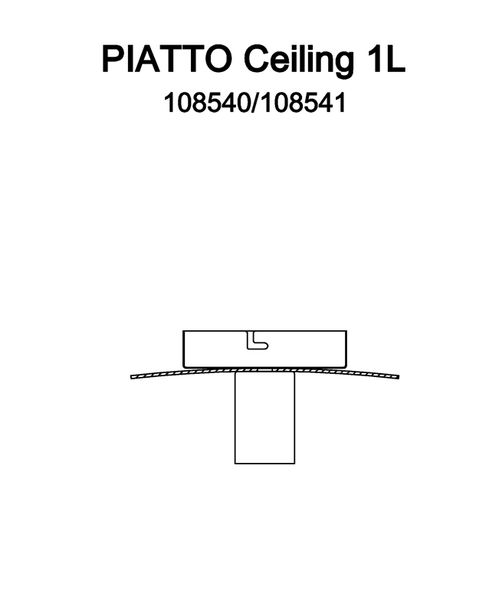 Lampa sufitowa Piatto 108540 Markslojd reflektor ściemnialny czarny zdjęcie 4