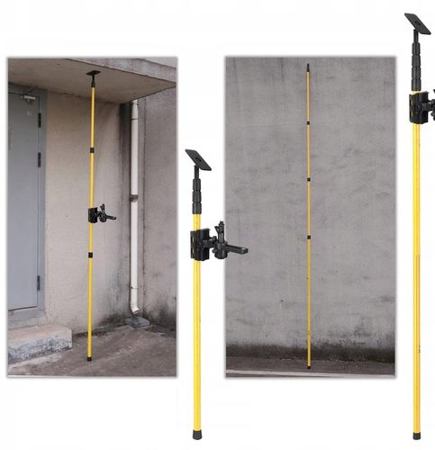 STATYW ROZPOROWY TYCZKA DO LASERA POZIOMICY 285 CM +ADAPTER DO SKOSÓW na Arena.pl