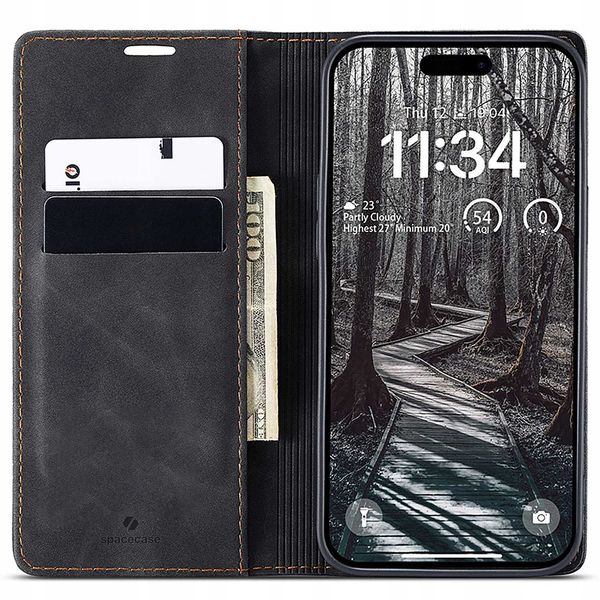 Spacecase Wallet Iphone 17 Pro Black zdjęcie 5