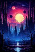 Plakat 30x45cm Gwieździste Miasto