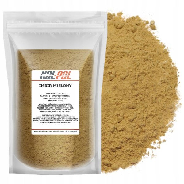 IMBIR MIELONY 1kg Bez dodatków wysoka jakość zdjęcie 1