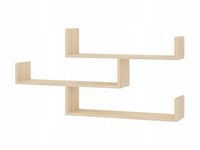 Półka wisząca TRIO potrójna Sonoma salon pokój